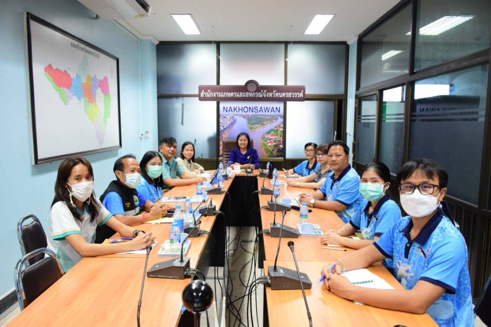 ร่วมรับฟังการมอบนโยบายการขับเคลื่อนงานกระทรวงเกษตรและสหกรณ์ โดย ร้อยเอกธรรมนัส พรหมเผ่า รัฐมนตรีว่าการกระทรวงเกษตรและสหกรณ์ ณ ห้องประชุมสำนักงานเกษตรและสหกรณ์จังหวัดนครสรรค์