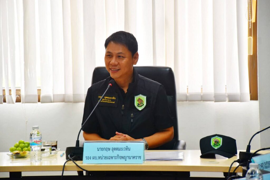 หน่วยเฉพาะกิจพญานาคราช ลงพื้นที่ติดตามผลการดำเนินงาน ตรวจสอบสถานการณ์ป้องกันและปราบปรามสินค้าเกษตรผิดกฎหมาย เเละให้ขวัญเเละกำลังใจเจ้าหน้าที่ที่ปฏิบัติงานในพื้นที่จังหวัดระนอง