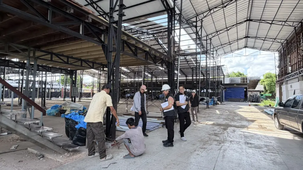 สถาบันวิจัยเกษตรวิศวกรรม ติดตามความก้าวหน้างานปรับปรุงอาคารปฏิบัติการทางวิศวกรรม