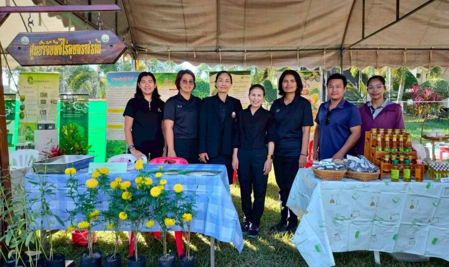 วันที่ 23 ธันวาคม 2568 ศูนย์วิจัยพืชไร่อุบลราชธานี ร่วมจัดนิทรรศการถ่ายทอดความรู้ การปลูกพืชไร่หลังนา และสาธิตการแปรรูปผลิตภัณฑ์งาแผ่น เพื่อเพิ่มมูลค่า และการเพิ่มมูลค่าอ้อยคั้นน้ำ