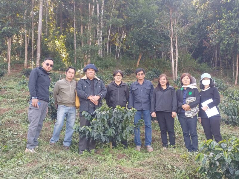 ดร.อรทัย  วงค์เมธา ผู้อำนวยการศูนย์วิจัยเกษตรหลวงเชียงใหม่ มอบหมายให้ นายภาสกร  สุนทรเกษมสุข นักจัดการงานทั่วไปปฏิบัติการ และเจ้าหน้าที่ เพื่อเข้าร่วมการตรวจประเมินผลโครงการพัฒนาศักยภาพกระบวนการผลิตสินค้าเกษตร ประจำปีงบประมาณ พ.ศ. 2568 ของแปลงเกษตรกรที่ได้รับต้นพันธ์กาแฟ อะราบิกา