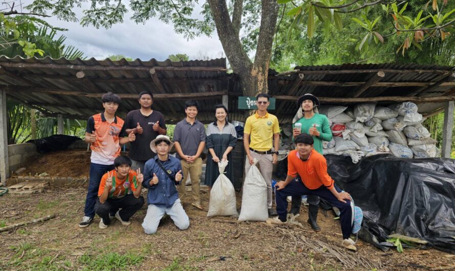 การผลิตปุ๋ยหมักเติมอากาศเพื่อเพิ่มประสิทธิภาพการผลิตแก้วมังกร ในเครือข่าย ศพก.