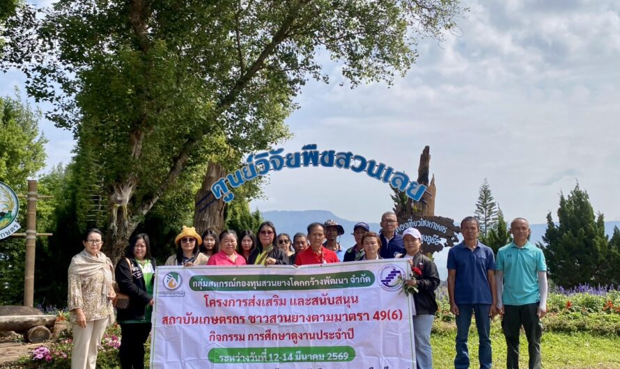 ต้อนรับคณะศึกษาดูงาน สหกรณ์กองทุนสวนยางโคกกว้างพัฒนา จำกัด จังหวัดบึงกาฬ