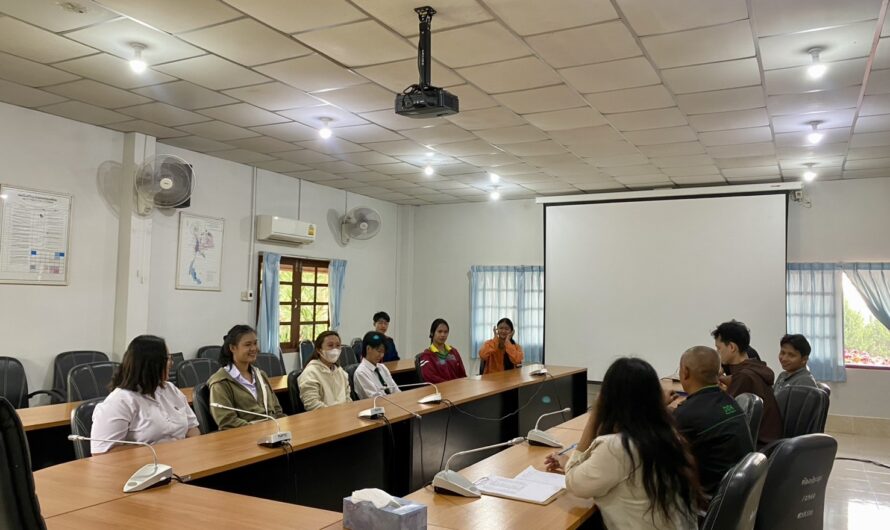 การปฐมนิเทศนักศึกษาฝึกงาน มหาวิทยาลัยราชภัฏพิบูลสงคราม และนักเรียนจิตอาสาฝึกงาน โรงเรียนภูเรือวิทยา