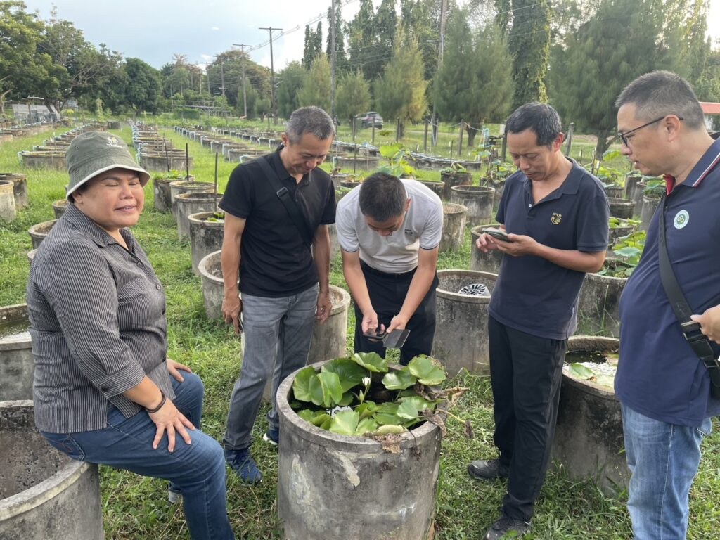 ร่วมให้การต้อนรับคณะผู้ศึกษาดูงาน จำนวน 4 ท่าน จาก Tropical Crops Genetic Resources Institute (TCGRI), Chinese Academy of Tropical Agricultural Sciences (CATAS)
