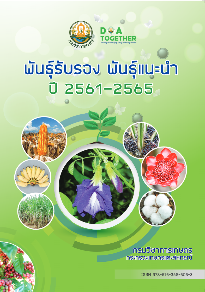 พันธุ์รับรอง พันธุ์แนะนำ ปี 2561-2565