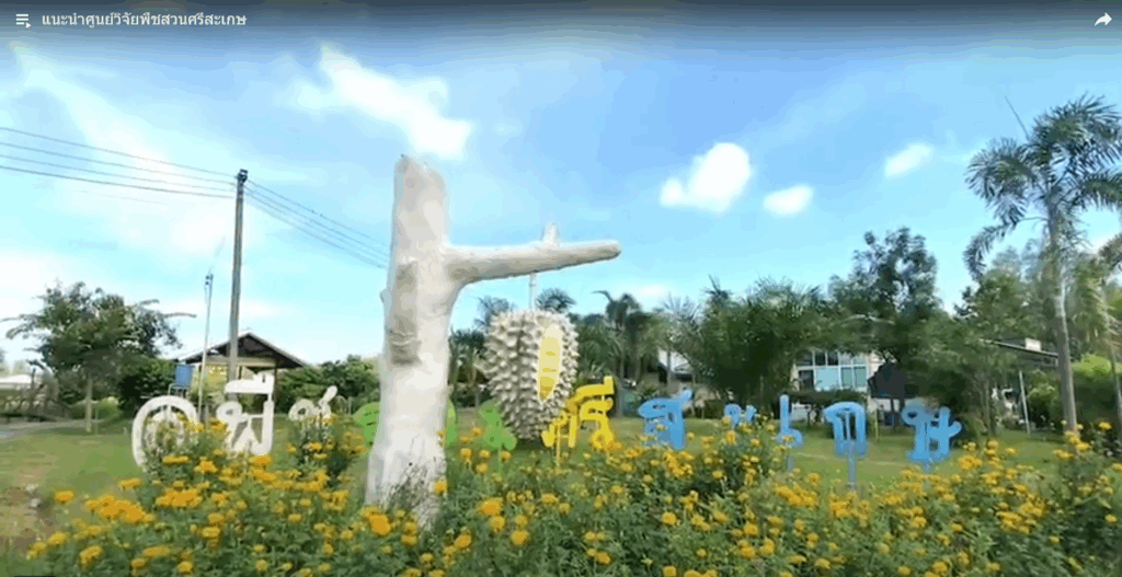 แนะนำศูนย์วิจัยพืชสวนศรีสะเกษ
