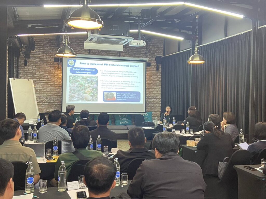 ร่วมกิจกรรมแลกเปลี่ยนเรียนรู้การจัดการด้วงงวงเจาะเมล็ดมะม่วง โครงการความร่วมมือ ไทย-ฟิลิปปินส์