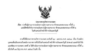 ประกาศรายชื่อผู้ผ่านการประเมินความรู้ความสามารถ ทักษะ และสมรรถนะ ครั้งที่ 1 (18มิย68)