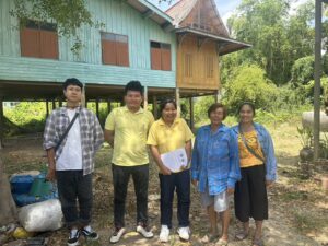ติดตามการผลิตเห็ดภูฏานลูกผสมพันธุ์ กวก. สทช.1 ให้เกษตรกรผู้ประสบภัยพิบัติ ปี 2567/2568