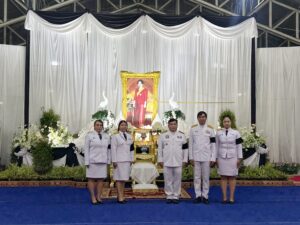 ร่วมงานพิธีบำเพ็ญกุศลสัตตมวาร 7 วัน เพื่ออุทิศถวายเป็นพระราชกุศลสมเด็จพระนางเจ้าสิริกิติ์ พระบรมราชินีนาถ พระบรมราชชนนีพันปีหลวง