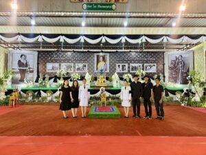 ร่วมพิธีบำเพ็ญกุศลปัญญาสมวาร 50 วัน เพื่ออุทิศถวายเป็นพระราชกุศลแด่สมเด็จพระนางเจ้าสิริกิติ์ พระบรมราชินีนาถ พระบรมราชชนนีพันปีหลวง