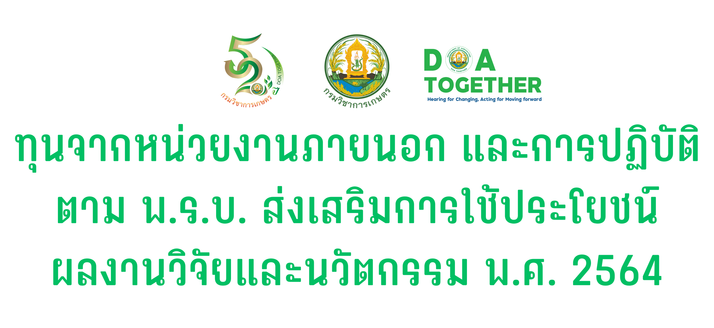 การปฏิบัติตาม พ.ร.บ. ส่งเสริมการใช้ประโยชน์ผลงานวิจัยและนวัตกรรม พ.ศ. 2564 (TRIUP ACT)