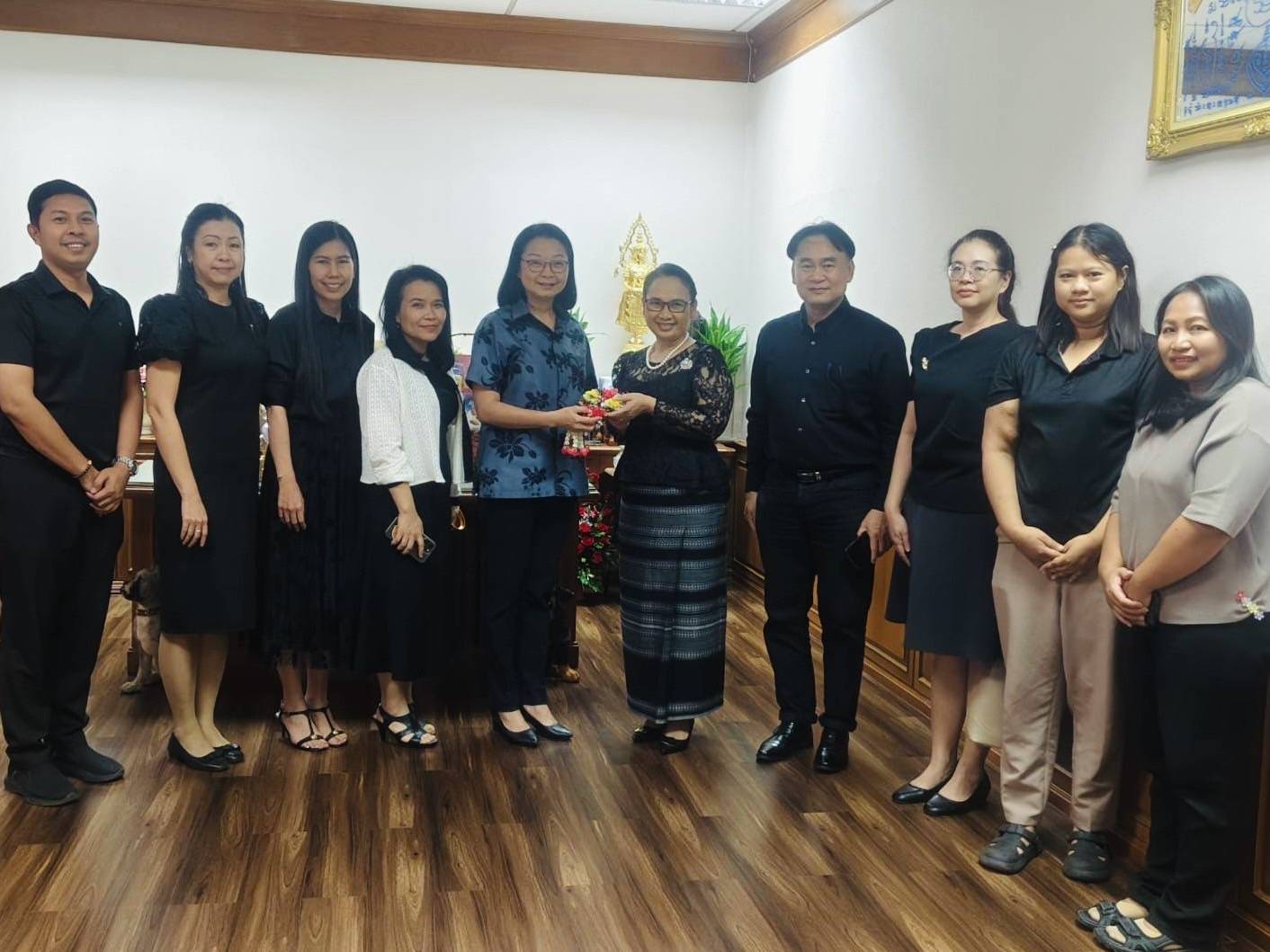 กองพัฒนาระบบและรับรองมาตรฐานสินค้าพืช สวัสดีปีใหม่และแสดงความยินดีในโอกาสเข้ารับตำแหน่งรองอธิบดีกรมวิชาการเกษตร