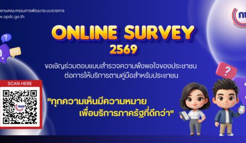 การสำรวจความพึงพอใจของประชาชนต่อการให้บริการของหน่วยงานของรัฐ ปี 2569